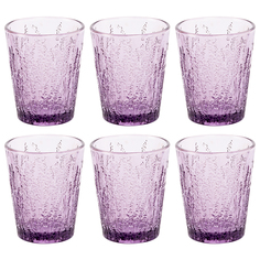 Комплект стаканов «лавендер» (6 штук, аметист) (object desire) фиолетовый 9x10x9 см.