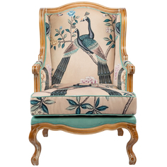 Кресло «императорский павлин» (object desire) бежевый 64x106 см.