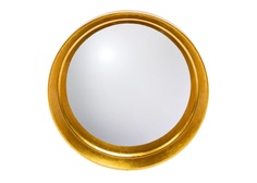 Зеркало декоративное настенное «хогард голд» (версия m) (fish-eye) (object desire) золотой 6 см.