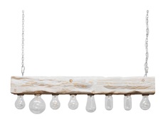 Подвесной светильник из дерева cube08 (ruwoo) белый 80x10x10 см.