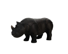 Статуэтка носорог (valditaro) черный 32x14x12 см.