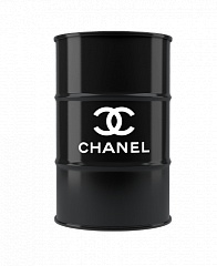 Журнальный столик-бочка chanel cc (starbarrel) черный 45x68x45 см.