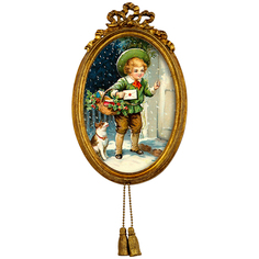 Репродукция старинной рождественской гравюры в раме «жаклин» (object desire) мультиколор 12x19x2 см.