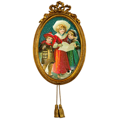 Репродукция старинной рождественской гравюры в раме «жаклин» (object desire) мультиколор 12x19x2 см.