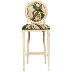 Барный стул «индокитайский зелёный павлин» (object desire) зеленый 46x126x46 см.