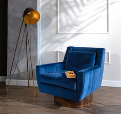 Кресло gravity blue (icon designe) синий 80x75x90 см.