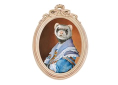 Репродукция «эрмитаж», версия 75 «мисс клавдия» (object desire) мультиколор 30x43x3 см.