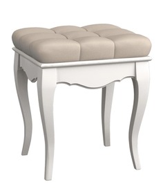 Пуф white wood (la neige) белый 46.5x38.0x52.0 см.