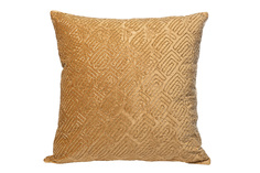 Подушка с бисером плетенка золото (garda decor) золотой 45x45 см.