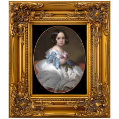 Репродукция картины «принцесса шарлотта» (object desire) коричневый 34x40x5 см.