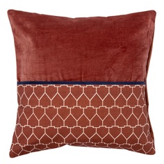 Чехол на подушку с геометрическим принтом 45х45 см (tkano) коричневый 45x45 см.