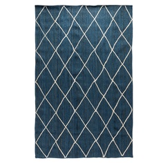 Ковер из джута с геометрическим рисунком 200x300 см (tkano) синий 200x300 см.