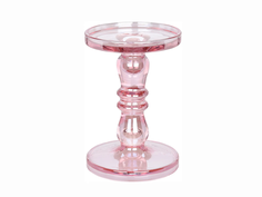 Подсвечник luster pink (ogogo) розовый 18 см.