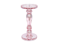 Подсвечник luster pink (ogogo) розовый 18 см.
