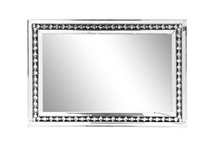 Зеркало прямоугольное декоративное (garda decor) серебристый 103x70x1 см.