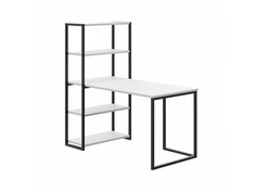Стол письменный-стеллаж board (ogogo) белый 140x142x55 см.