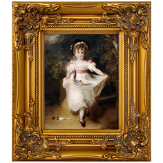 Репродукция картины «мисс мюррей» (object desire) золотой 34x39x4 см.