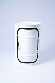 Журнальный столик-бочка (starbarrel) белый 36x56x36 см.