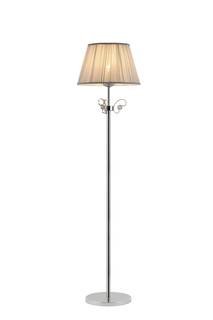 Торшер riccardo 165,5*40 (moderli) серый 40x165x40 см.