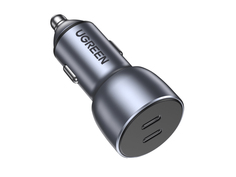Зарядное устройство Ugreen CD213 USB-C PD + USB-C PD 36W Grey 70594