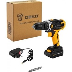 Аккумуляторная дрель-шуруповерт Deko DKCD12FU-Li Advanced