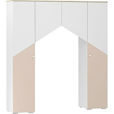 Шкаф комбинированный Сильва Банни НМ 041,45 меренга/бисквит/белый/дуб сонома Silva