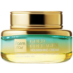 Питательный крем для лица с золотом и коллагеном FarmStay Gold Collagen Nourishing Cream