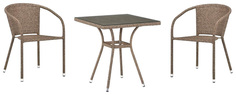 Набор садовой мебели Afina T282BNT/Y137C-W56 light brown 5 предметов