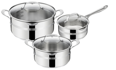 Набор посуды Tefal Jamie Oliver Cook Smart E311S674, 6 предметов, 4.9 л/2.85 л/1.45 л