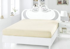Простыня KARNA Harmony 240х260 бежевый