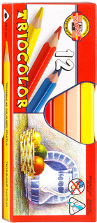 Карандаши цв. Koh-I-Noor TrioColor 3152 3152012001KS трехгран. дерево цветной корпус 12цв.