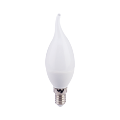 Светодиодная лампа candle LED 6,0W 220V E14 2700K свеча на ветру Ecola C4YW60ELC 1 шт