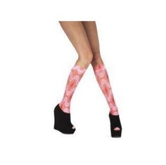 Яркие гольфы Rave S-M-L коралловый Pretty Polly