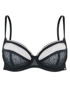 Бюстгальтер с мягкой кружевной чашкой Delicate Lace 38C черный Pretty Polly