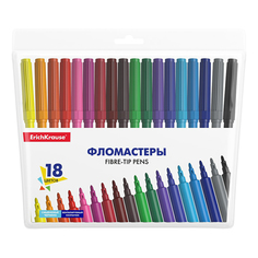 Фломастеры ErichKrause Basic, 18 цветов