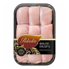 Бедро цыпленка-бройлера филе Рококо охлажденное +-1 кг Rokoko
