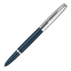 Перьевая ручка Parker 51 Core CW2123501 Midnight Blue CT F сталь нержавеющая подар.кор.