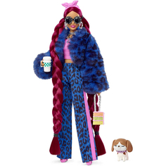 Кукла Barbie Экстра в леопардовом костюме, HHN09