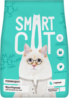 Сухой корм для кошек Smart Cat курица, для стерилизованных, 400г