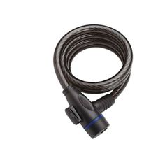 Велосипедный замок GOLDEN KEY тросовый 12х1800мм с ключом и держателем TBS