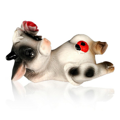 Сувенир Artus Новый Год Коровка мечтатель 5x2,5 см DP00213