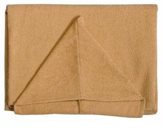 Накидка-полотенце Nat махровая бежевая с капюшоном без вышивки 140-152 см