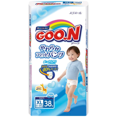 Подгузники-трусики Goo.N для мальчиков ХL 12-20 кг 38 шт Goon