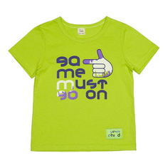 Футболка детская Lucky Child, салатовый, р. 128