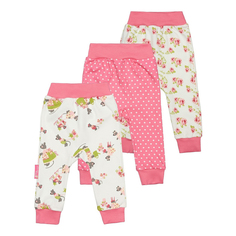 Брюки детские Lucky Child, молочный, розовый, р. 68