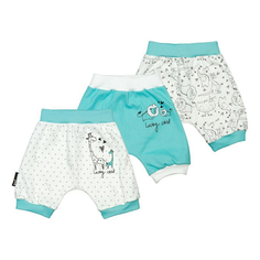 Шорты детские Lucky Child, молочный, бирюзовый, р. 68