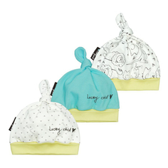 Чепчик детский Lucky Child, молочный, зеленый, р. 36