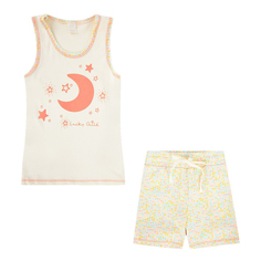 Пижама детская Lucky Child, бежевый, р. 128