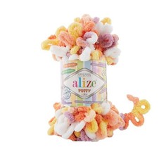Пряжа ALIZE Ализе Puffy color 5 шт. в упак. цвет 6429 ALIZE-PUFFY-COLOR.6429, 9.0