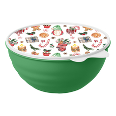 Миска Phibo с крышкой с декором 1,55 л в ассортименте